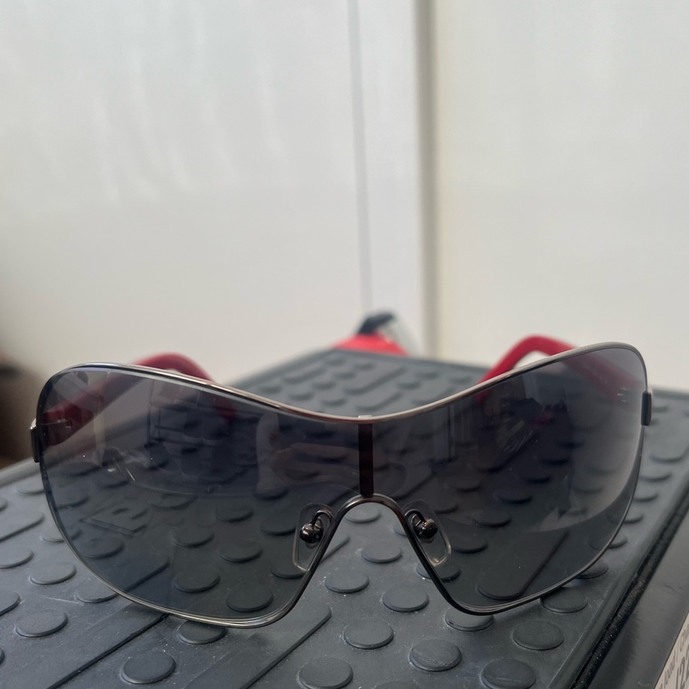 DOLCE & GABBANA 90s Y2K Oversize Visor / Aviator Style sunglasses